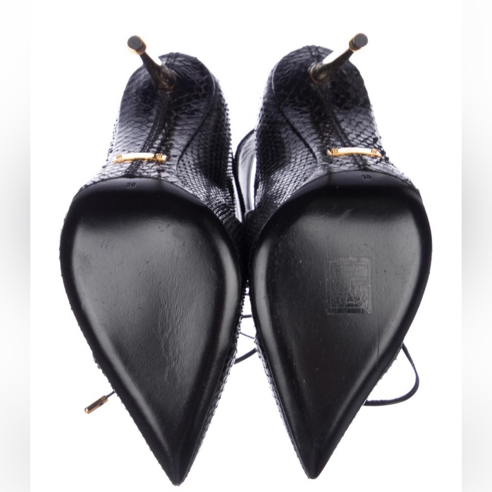 Tom Ford Python Pointed-Toe Ankle Boots - image 5